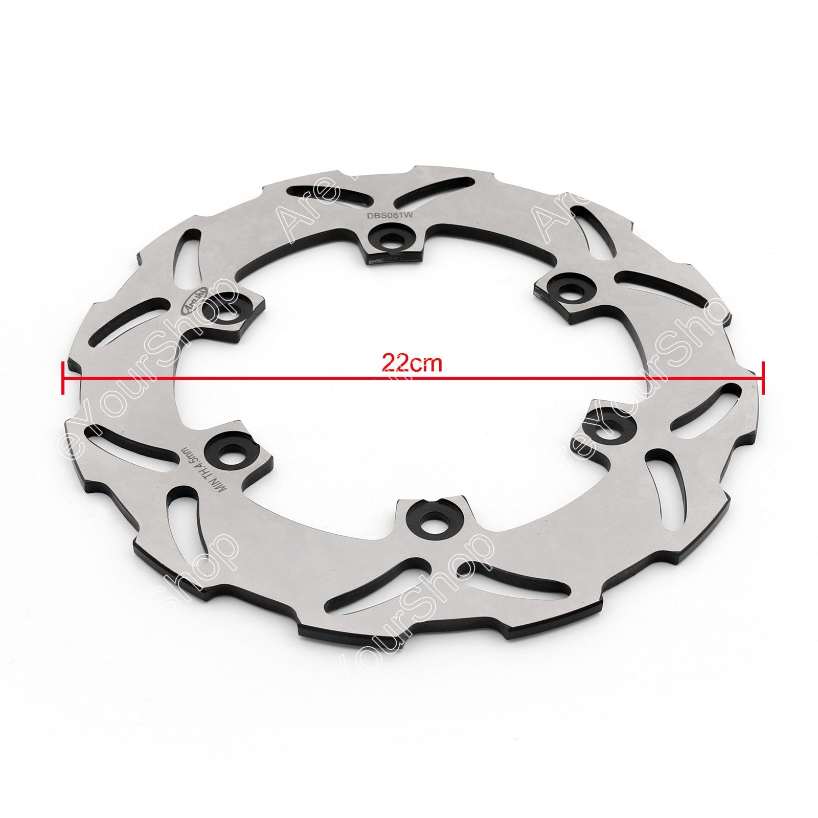 Rotor de disque de frein arrière Arashi pour YAMAHA YZF R6 600 99-02 R1 1000 02-03 TT 250 00 générique