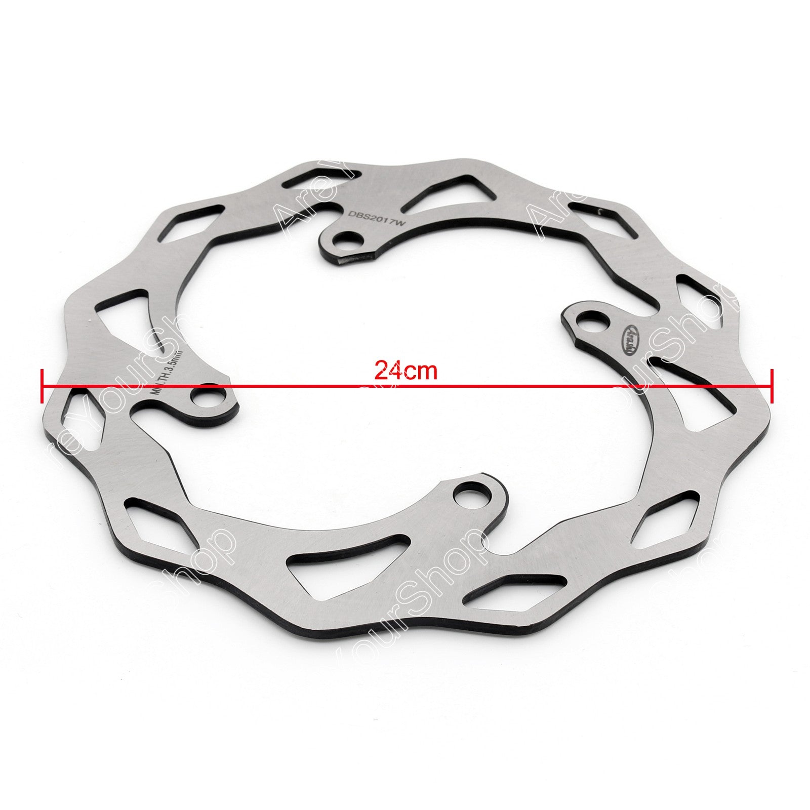 Rotor de disque de frein arrière Arashi pour Kawasaki KX250 03-08 KLX 450R 07-16 KX F 250 450 Generic