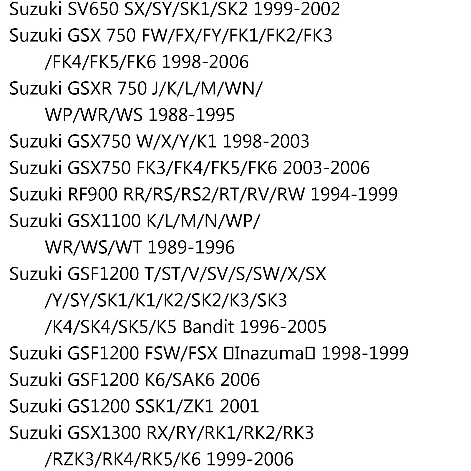 Rotore del disco freno posteriore per Suzuki RF600R/RF900R SF650 GSX 600F/750F 98-06 GSF1200 GENERIC