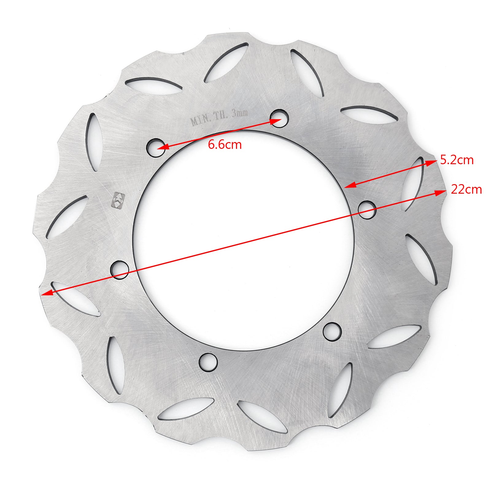 Rotor de disco de freno trasero para Yamaha YZF R6 YZF 600 R ? R6 ? 99-02 YZR 1000 R1 02-03 Genérico