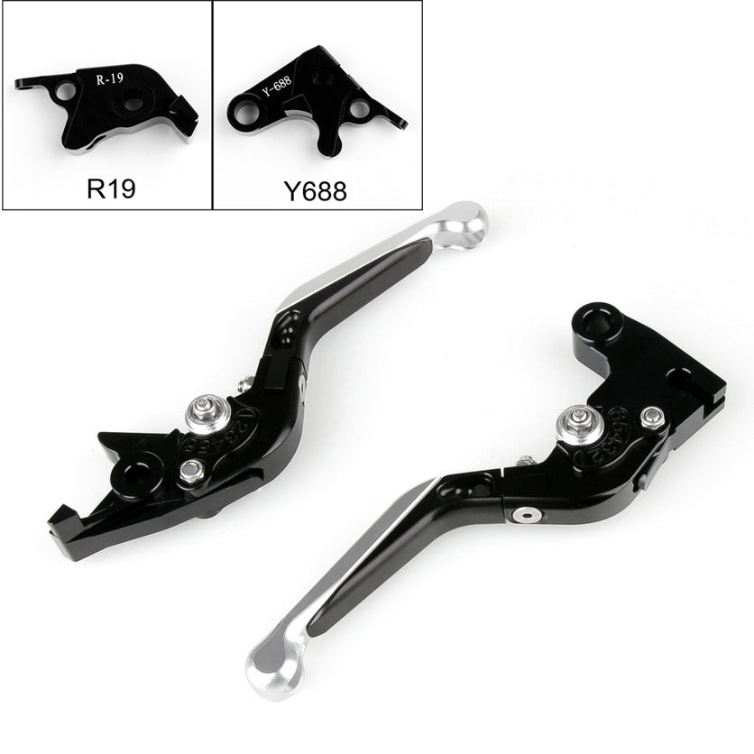 Leve frizione freno pieghevoli standard regolabili per Yamaha YZF R1 09-14 2012 generico