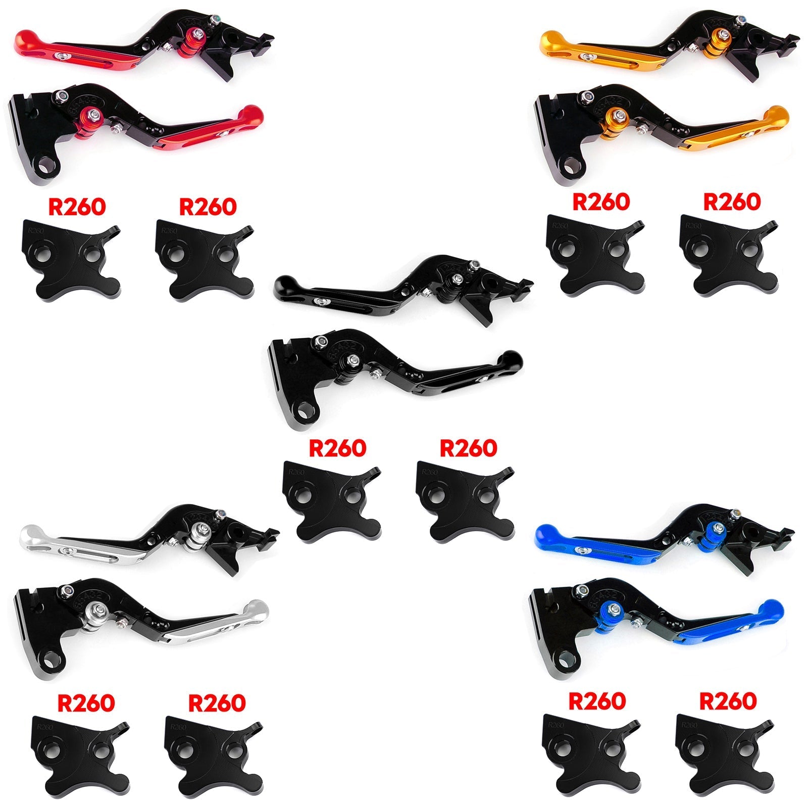 Motocikel nastavljiva ročica zavorne ročice za Vespa GTS 300 Super Generic