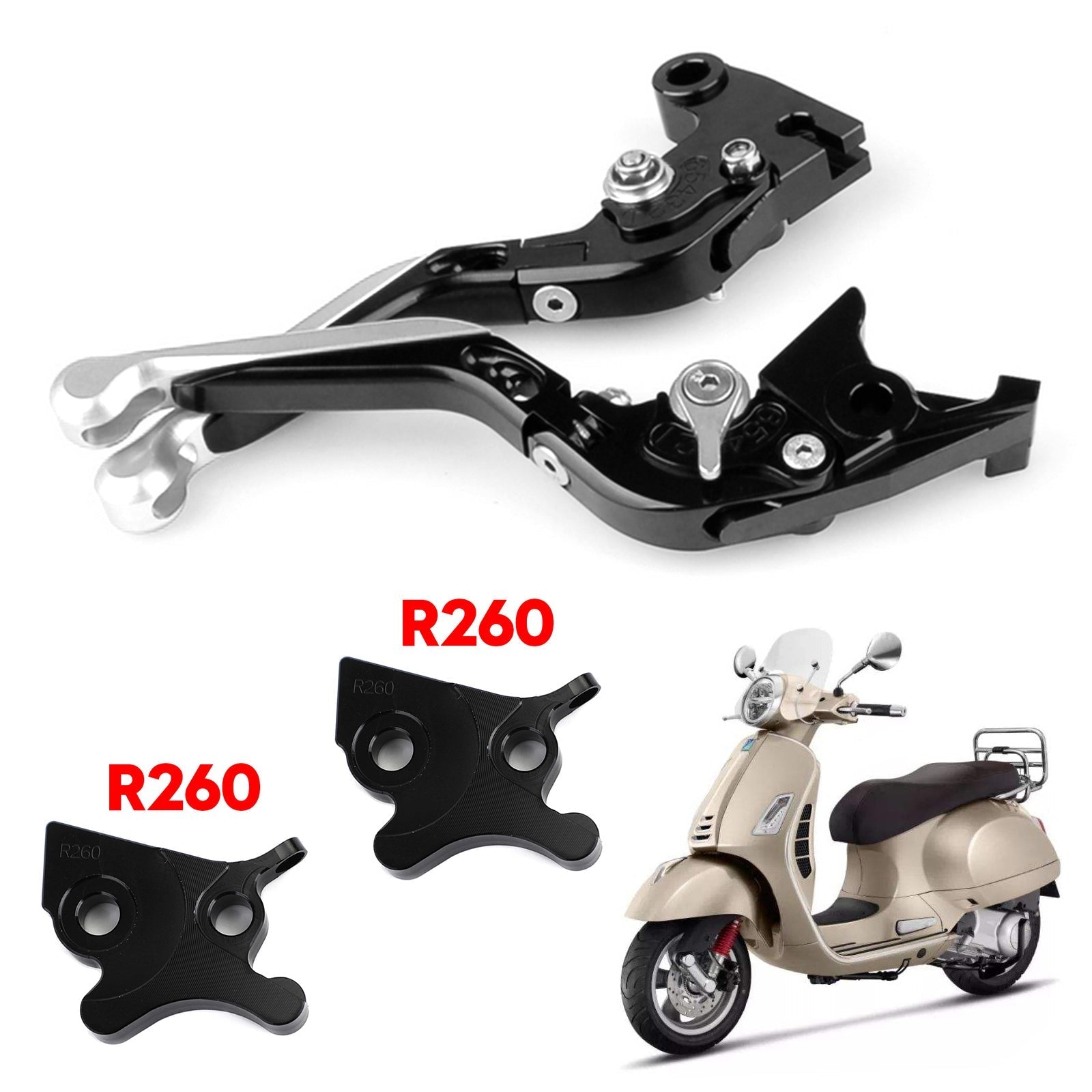 Levier de frein d'embrayage réglable de moto pour VESPA GTS 300 Super générique