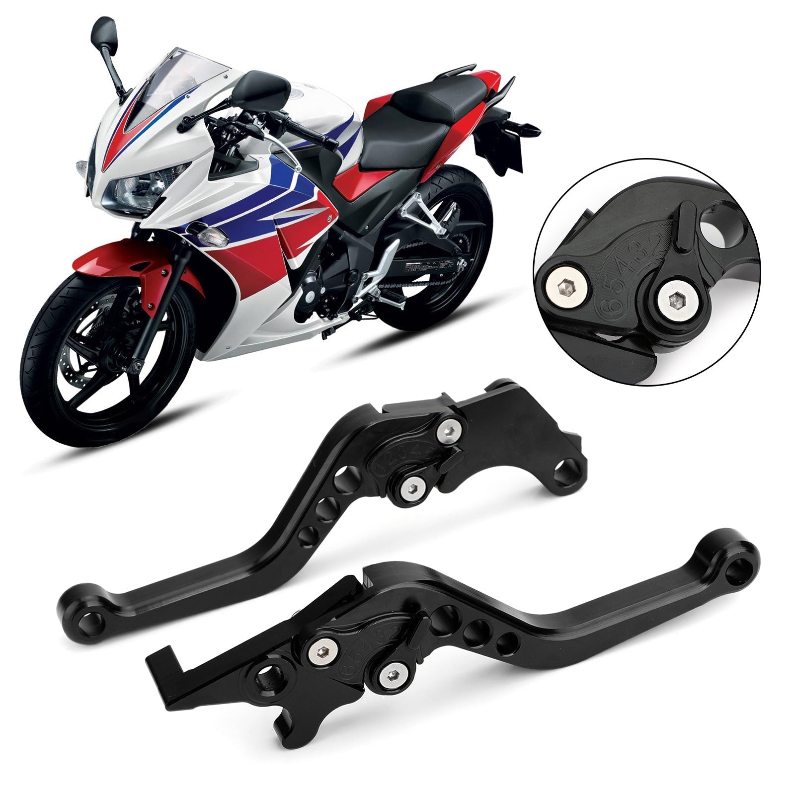 Leviers d'embrayage de frein pour Honda CBR300RR CB300F/FA 14-16 CBR500R CB500F/X 13-15 générique