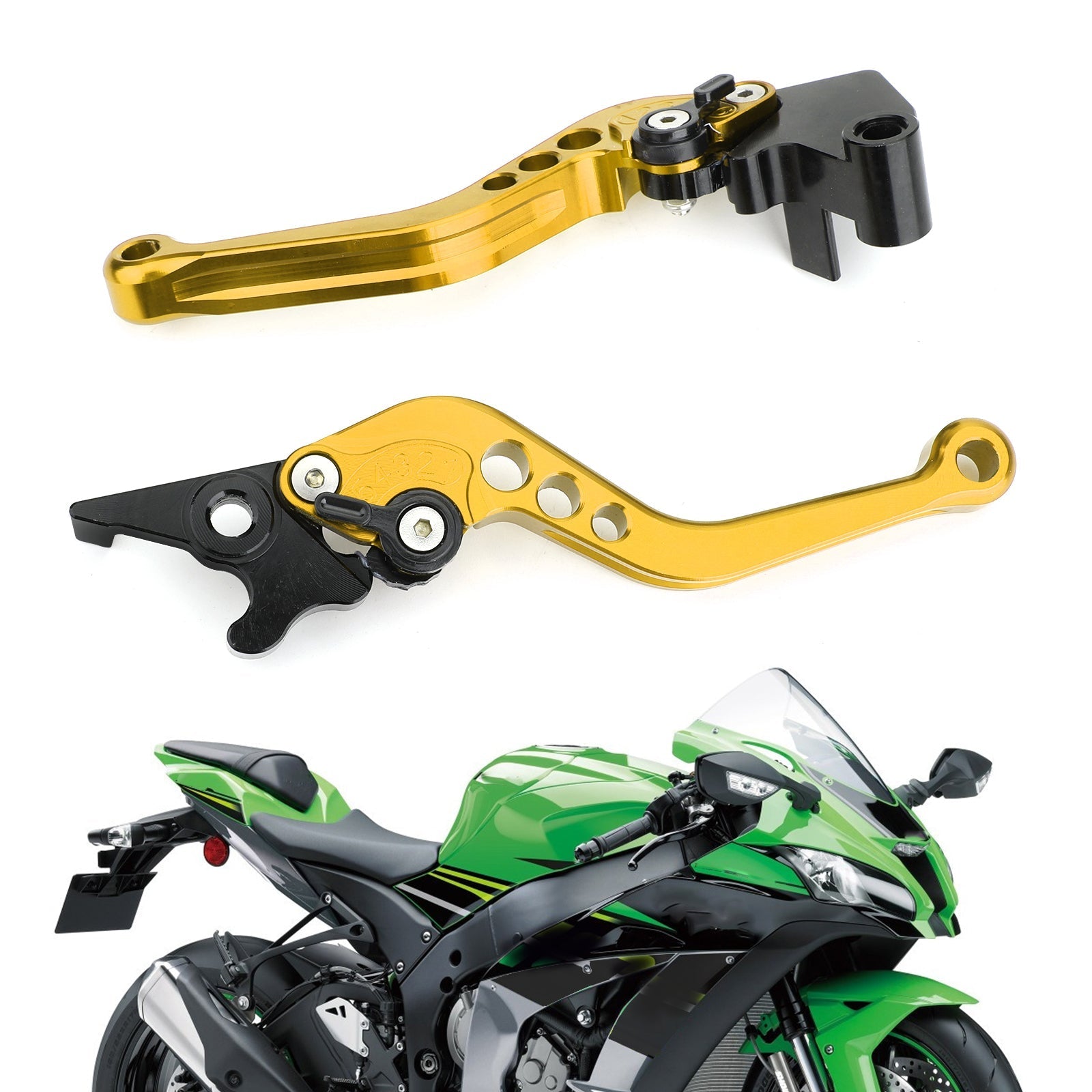 Leve della frizione del freno per Kawasaki Ninja 250 300 argento generico