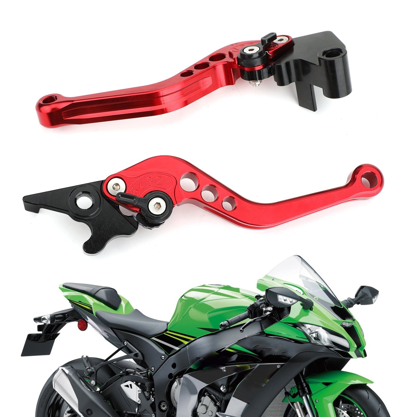 Leve della frizione del freno per Kawasaki Ninja 250 300 argento generico