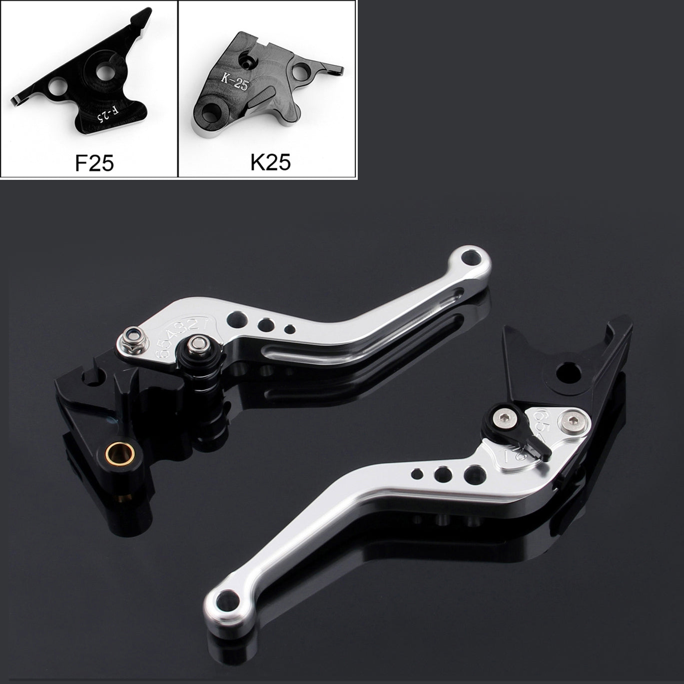 Palancas de embrague de freno cortas para Kawasaki NINJA 250R 2008-2012 2009 2010 1011 genérico