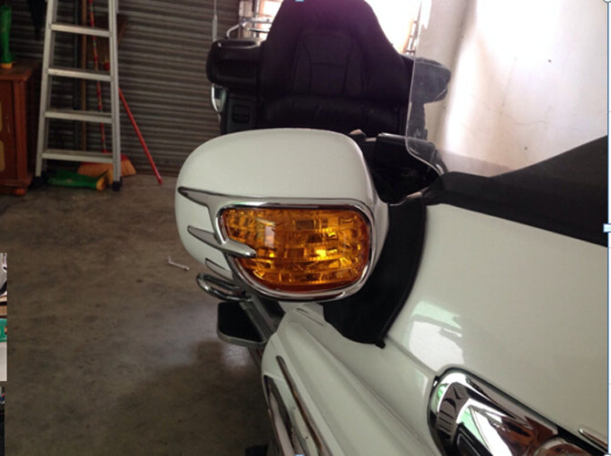 Goldwing Chrome, joka jakaa takapeilin aksentti grillit sopivat Honda GL1800 2001-2011 Generic