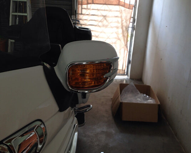 Goldwing Chrome, joka jakaa takapeilin aksentti grillit sopivat Honda GL1800 2001-2011 Generic