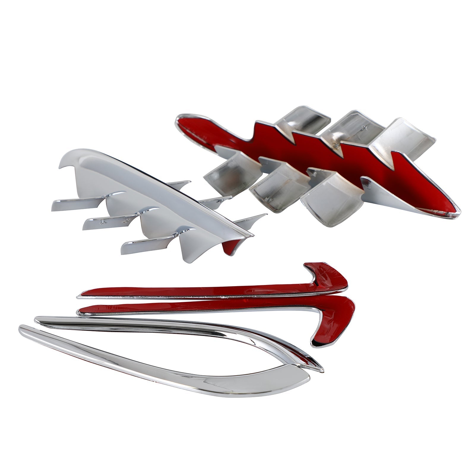 2001-2011 Honda GL1800 Goldwing Carenatura cromata Premier Shark Gills