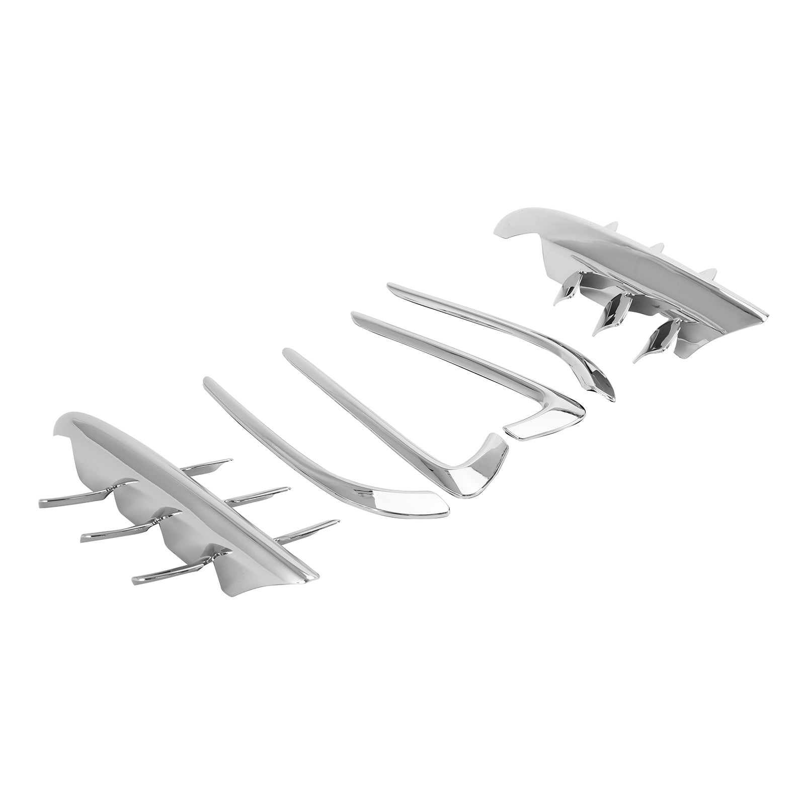 2001-2011 Honda GL1800 Goldwing Carenatura cromata Premier Shark Gills