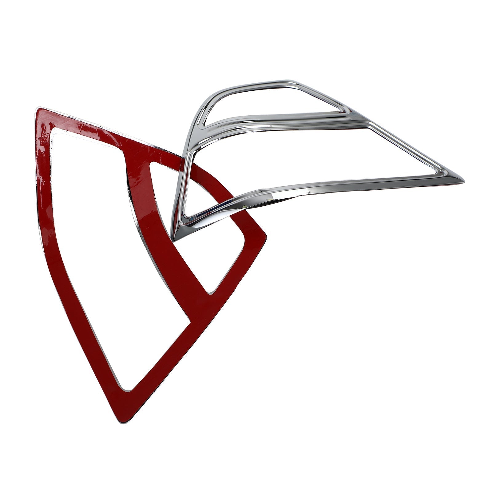 Acentos de luz de carenado de alforja cromada para Honda Goldwing GL1800 2001-2011 genérico