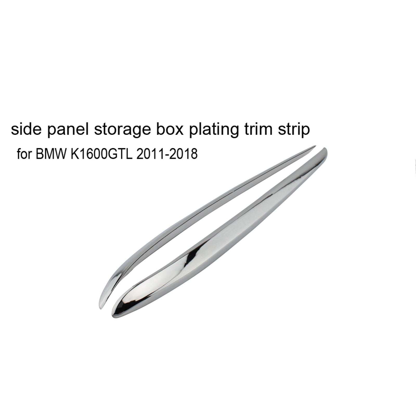 Striscia di finitura cromata per scatola portaoggetti del pannello laterale cromato per BMW K1600GTL 2011-2018 generico