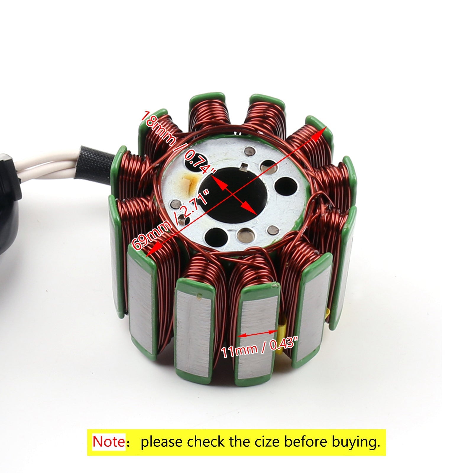 Bobina statore per Yamaha FZ8 (11-2013) FZ1 (06-14) R1 (04-2008) Generatore Mageneto Generic