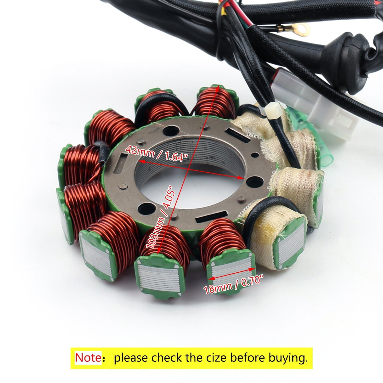 Staattorin kela Yamaha ATV Banshee 350 YFZ350 (95-2006) magneettigeneraattorille uusi yleinen