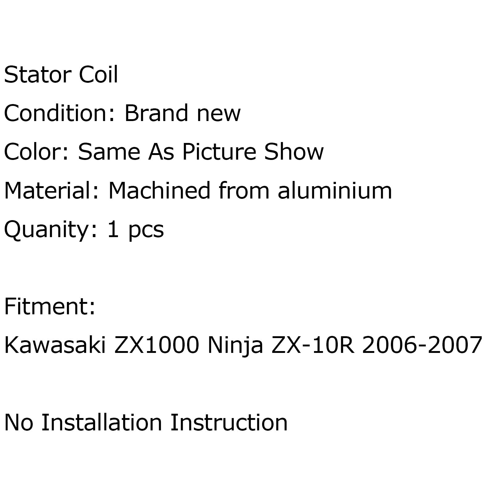 Moottoripyörän staattorikela sopii Kawasaki ZX1000 Ninja ZX-10R (06-07) Genericiin
