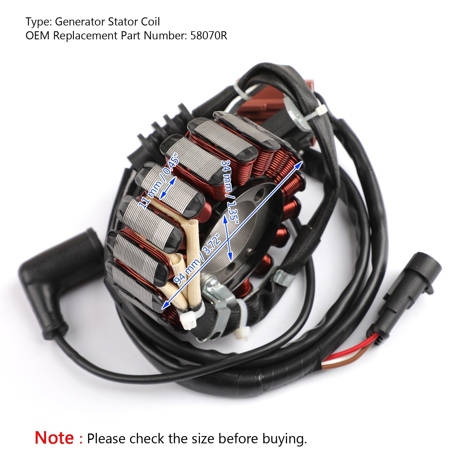 STATORE per Aprilia Atlantic SR Sport City Scarabeo 125 200 250 300 2006-2014 generico