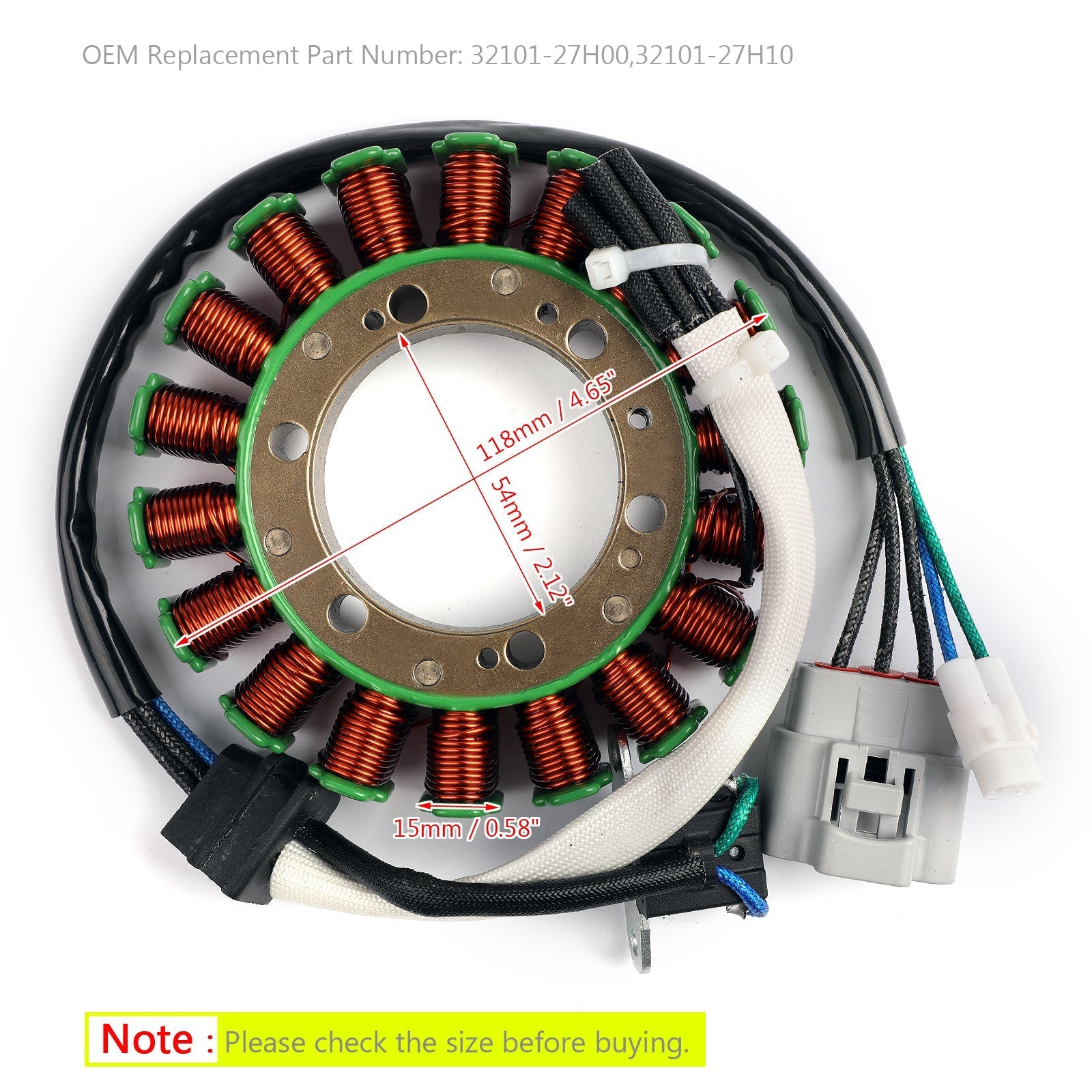 Generator Stator Voor Suzuki LTA400 LT-A400 LTF400 LT-F400 KingQuad 400 2008-2017 Generieke