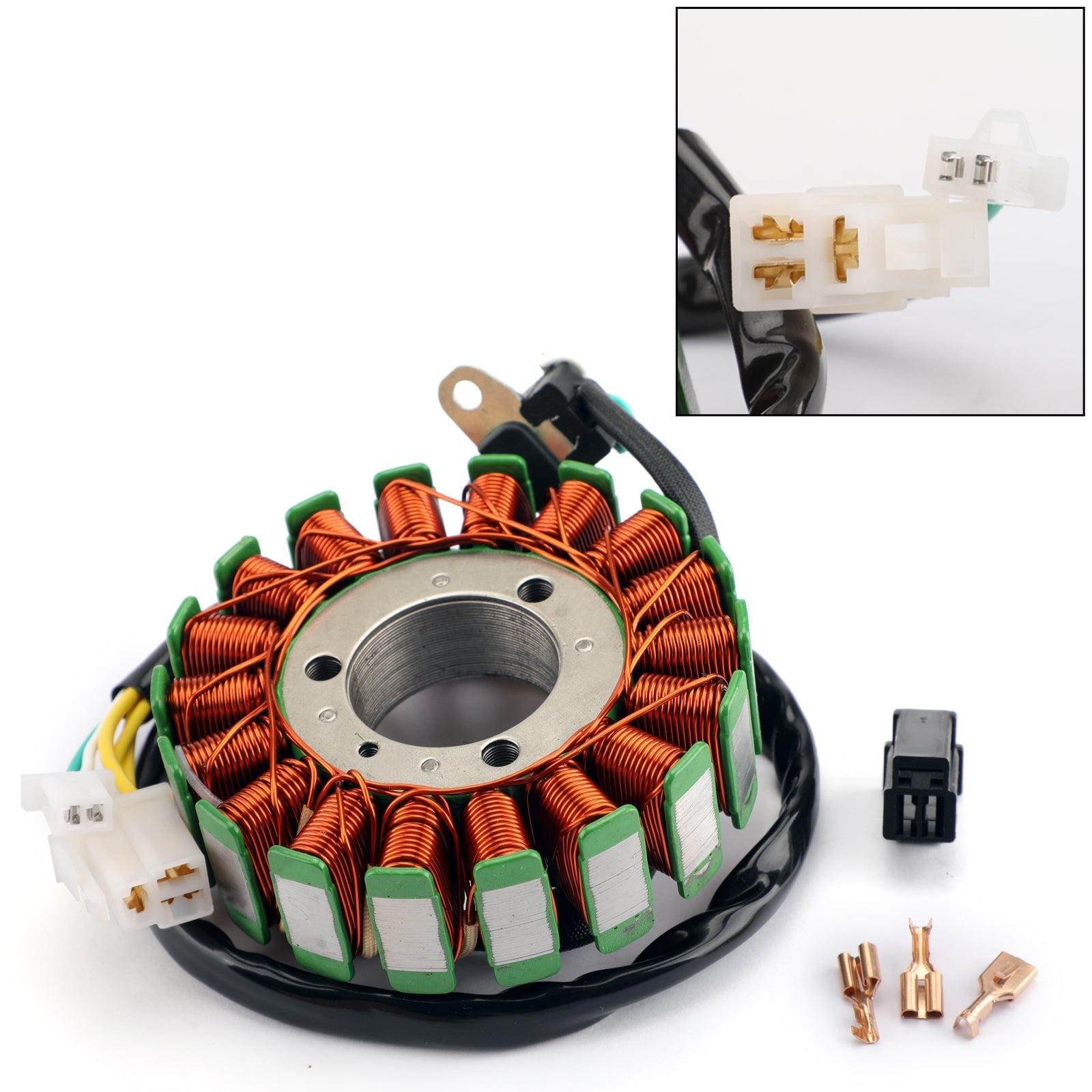 Bobina statore 18 poli per Suzuki SV650 S ABS 03-12 DL650 ABS V-Strom 650 04-16 generico