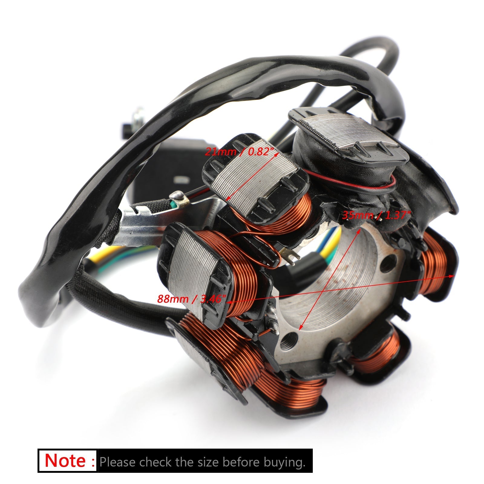 Bobine de stator d'alternateur 8 pôles pour Honda TRX200D FourTrax 200 Type II 1991-1997 Générique