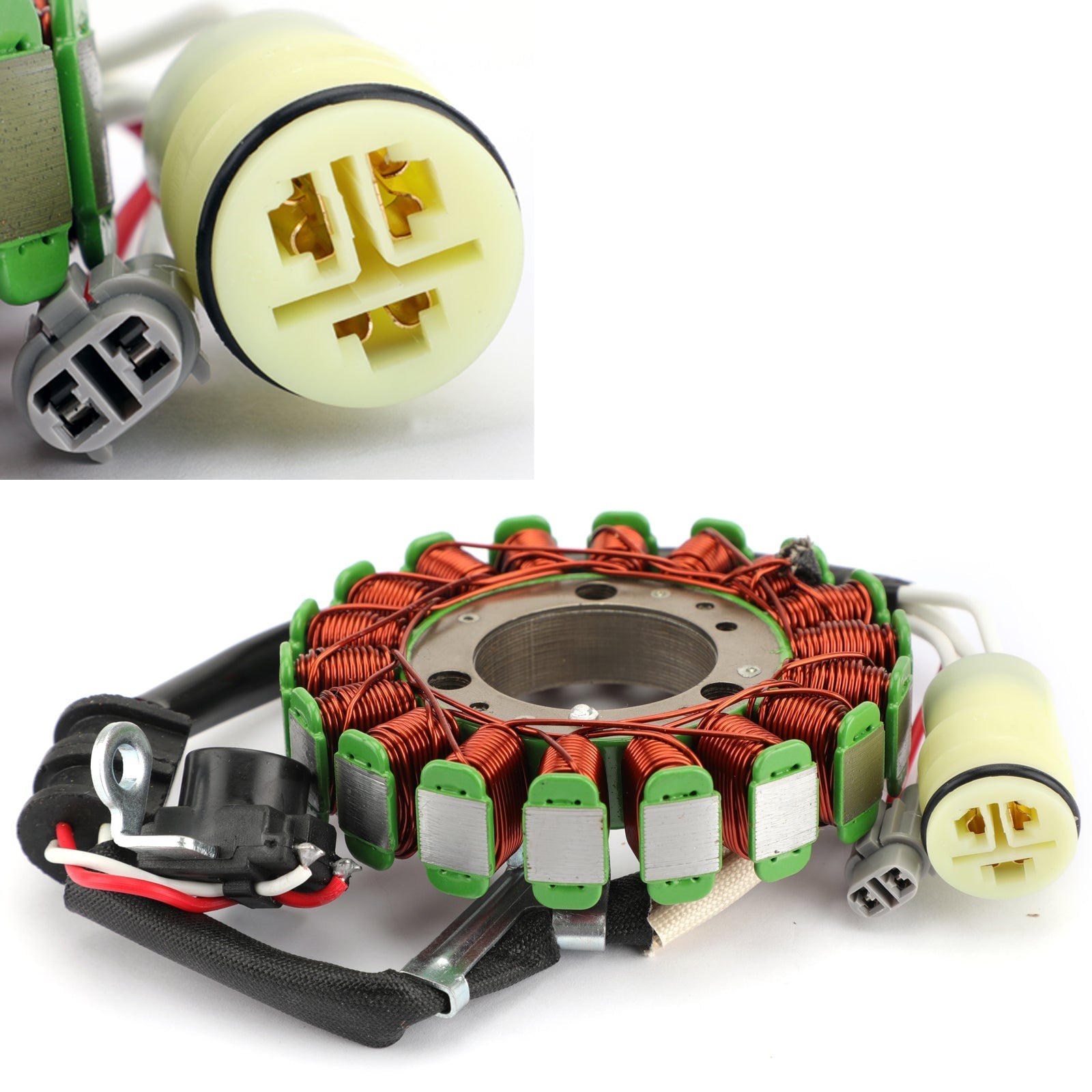 Bobina de estator alternador de 18 polos para Yamaha YFZ450 YFZ450R 09-18 18P-81410-00-00 genérico