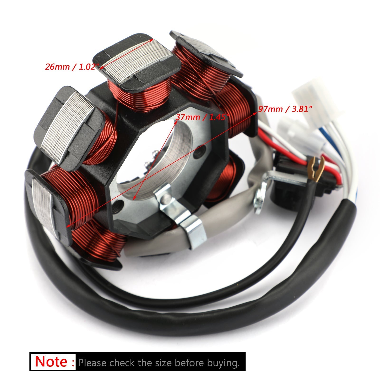 Stator alternatorja za Yamaha XT125 X/R YBR125 05-14 3D9-H1410-00 3D9-H1410-01 Generic