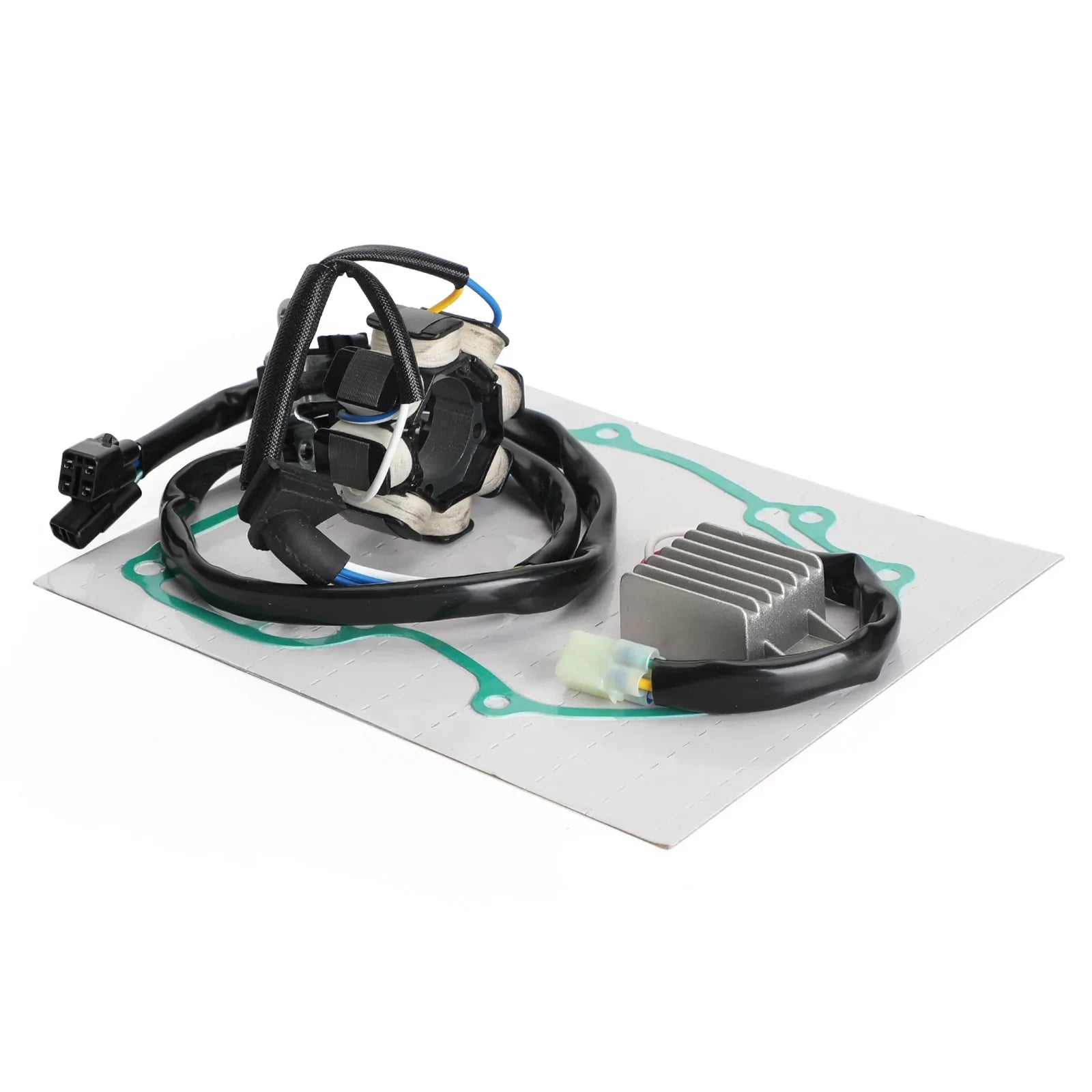 Estator magnético + rectificador de voltaje + junta para Honda CRF 250 X CRF250X 2004-2019 genérico