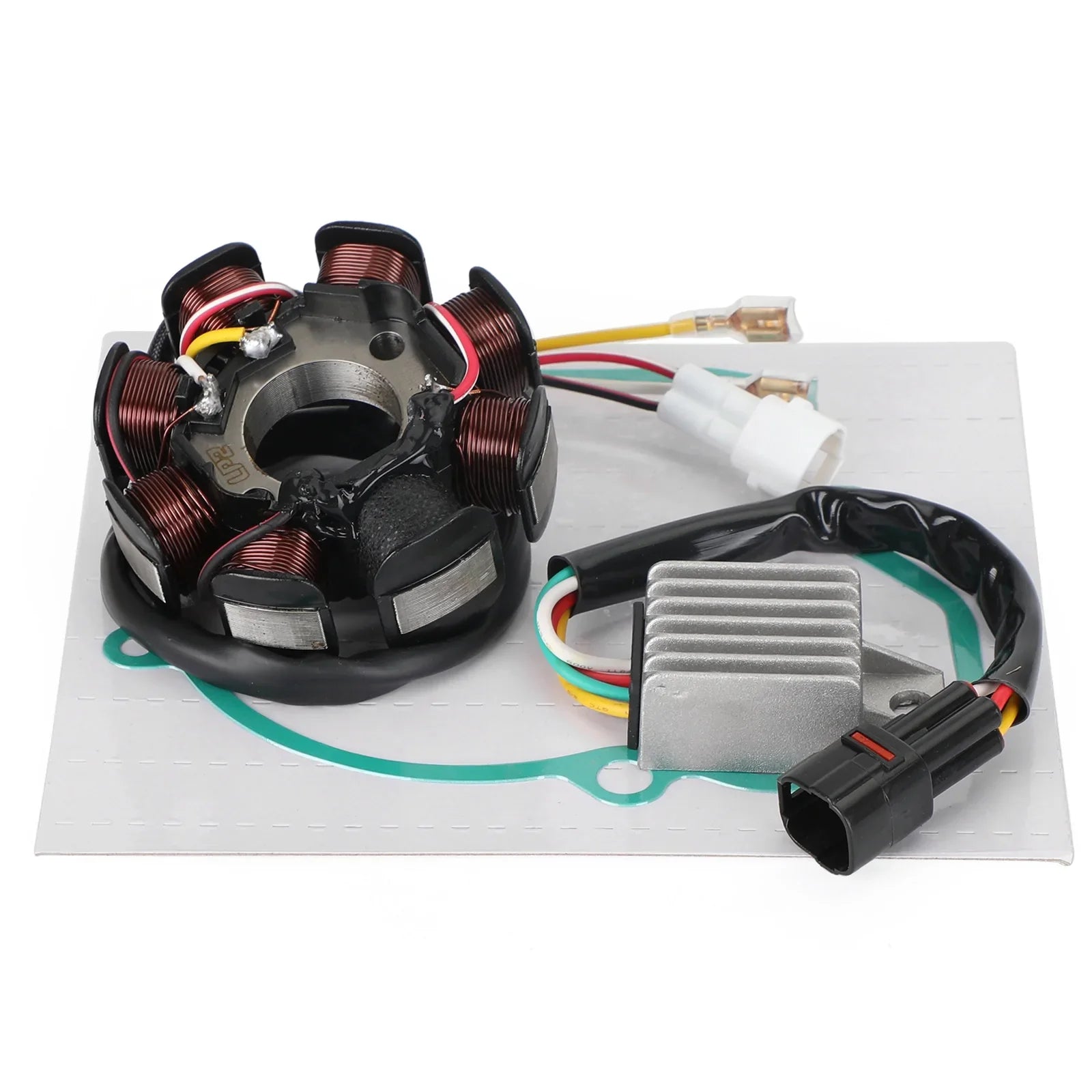 Estator de bobina magnética + regulador de voltaje + conjunto de juntas para EXC 400 450 525 XC XC-W 2005-2007 genérico