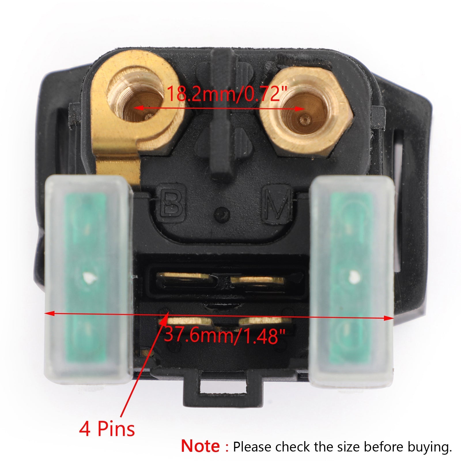 Starter -relais Solenoïde voor Yamaha Rhino Kodiak 450 Raptor 660 01 02 03 04 05 ATV Generic