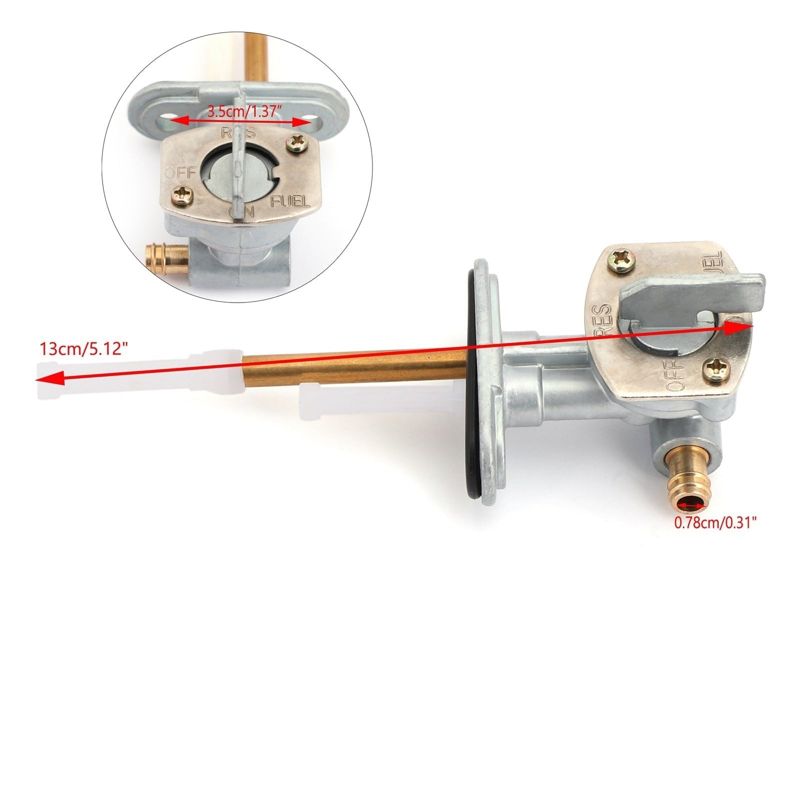 Petcock-bensiinipolttoaineventtiili 1p6-24500-00 Yamaha TTR90 TTR50 TTR110E TTR110 Generic Generic