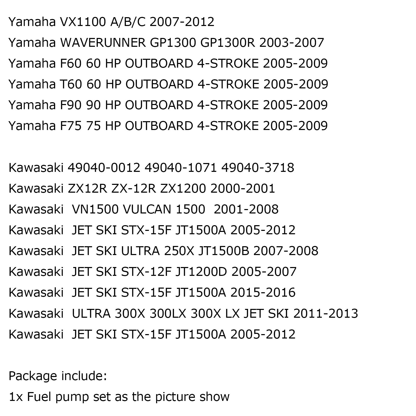 Pompe à carburant pour Honda CBR929RR CBR954RR RVT1000R 02-06 ZX-12R ST1300 03-13 générique
