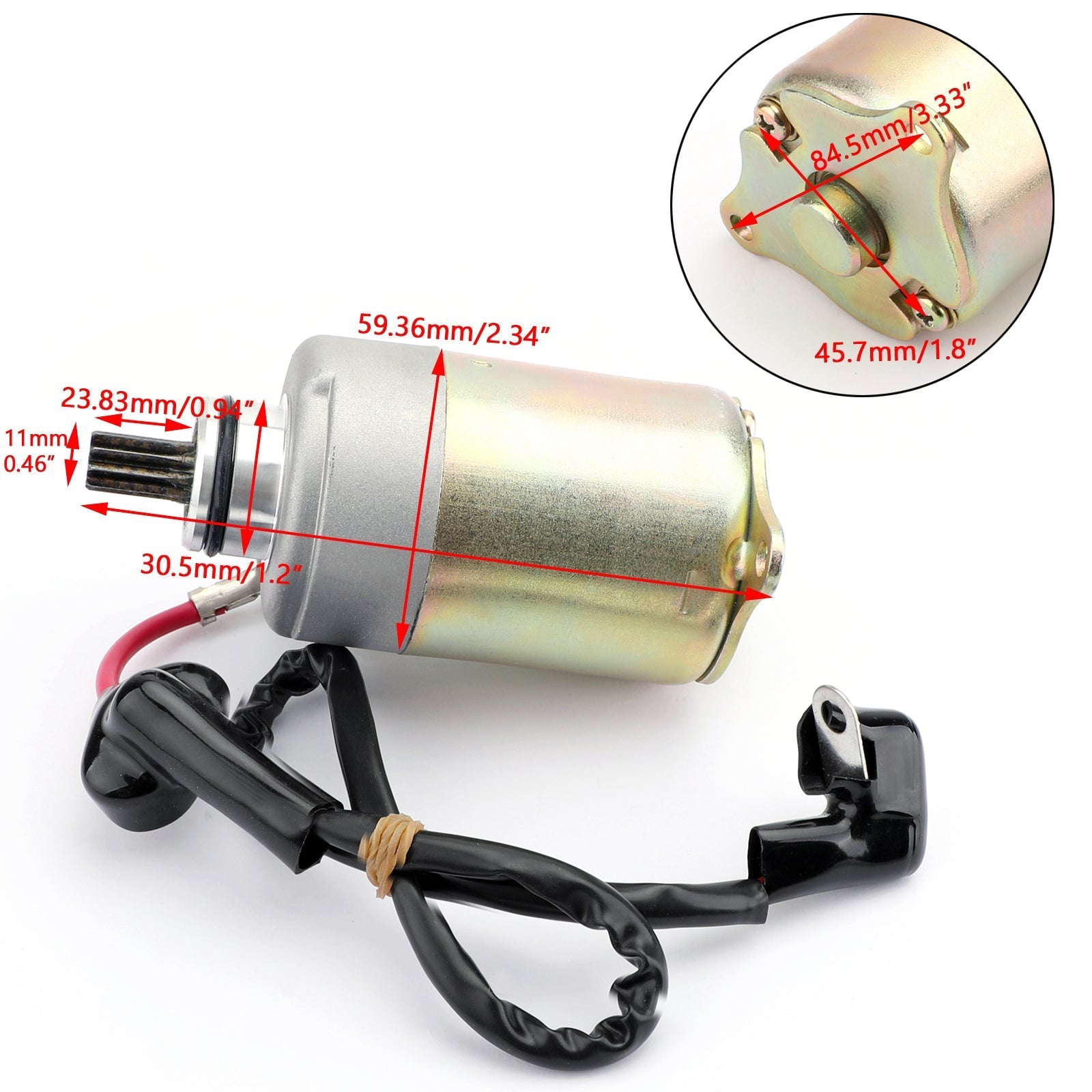 Arrancador eléctrico con cable para Polaris RZR 170 UTV 2009-17 0454488 0454945 Genérico