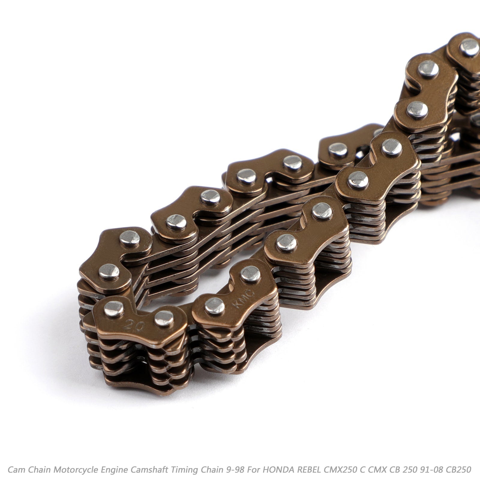 Chaîne de came de distribution 98L pour Honda CMX250C rebelle Yamaha XV1000 Virago Suzuki VLR1800 générique