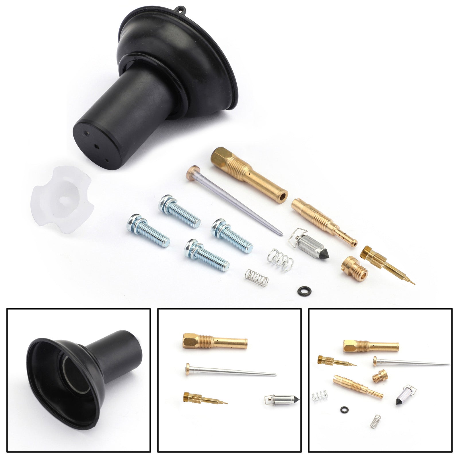 Piston à membrane de carburateur avec kit de réparation d'aiguille pour Honda Steed VLX400 Shadow Generic