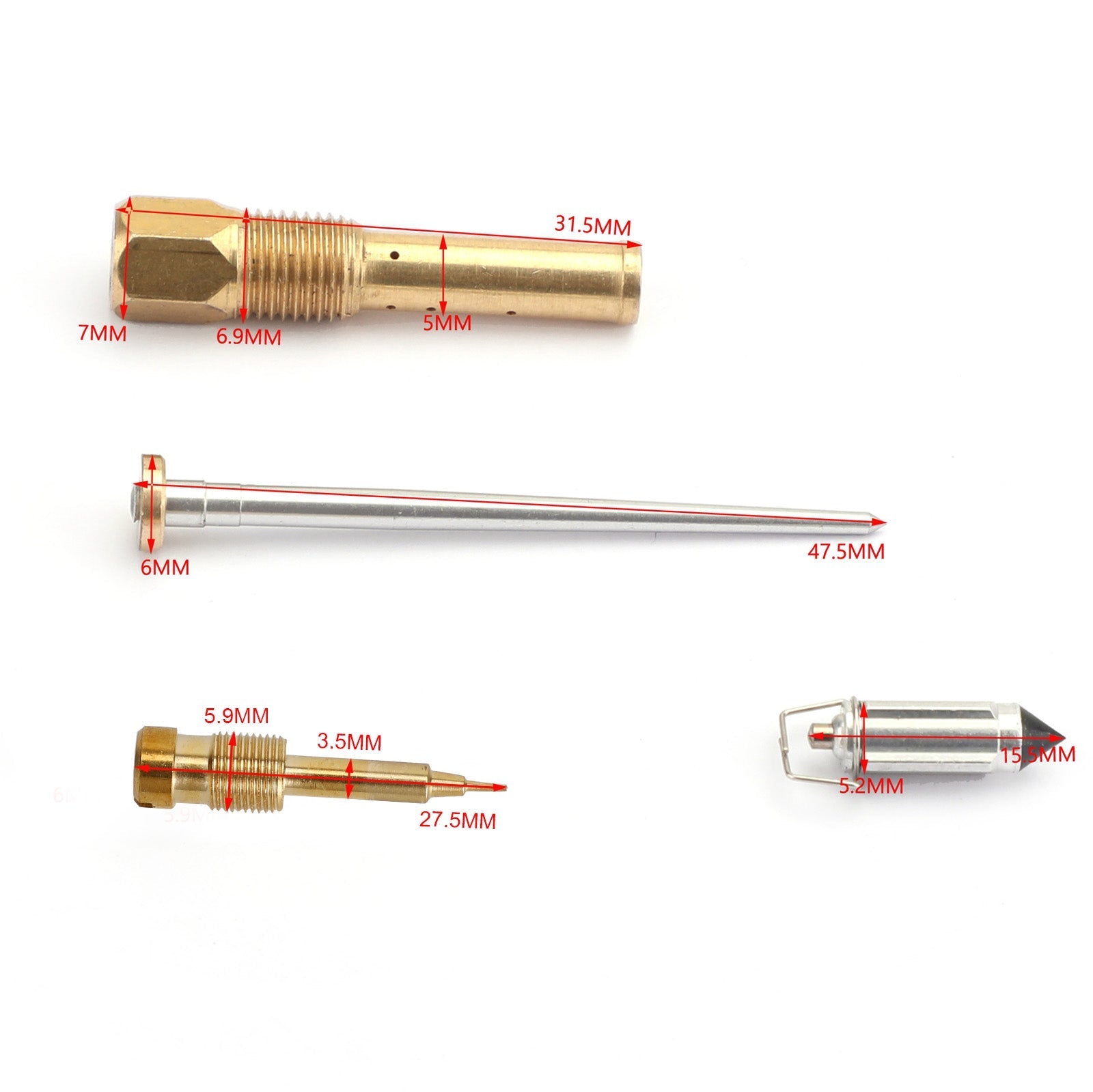 Piston à membrane de carburateur avec kit de réparation d'aiguille pour Honda Steed VLX400 Shadow Generic