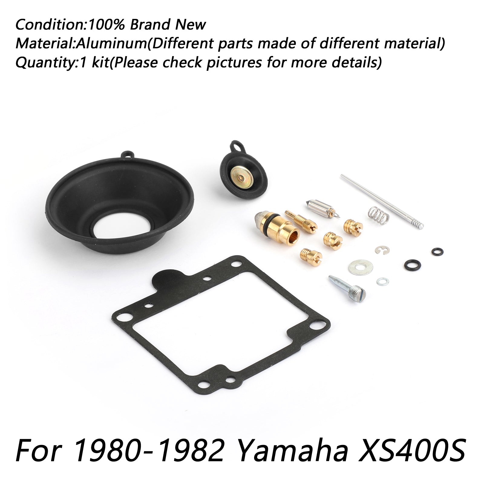 Komplet za popravilo uplinjačev za Yamaha XS400 je poseben 1980-1982 1981 Novo generično