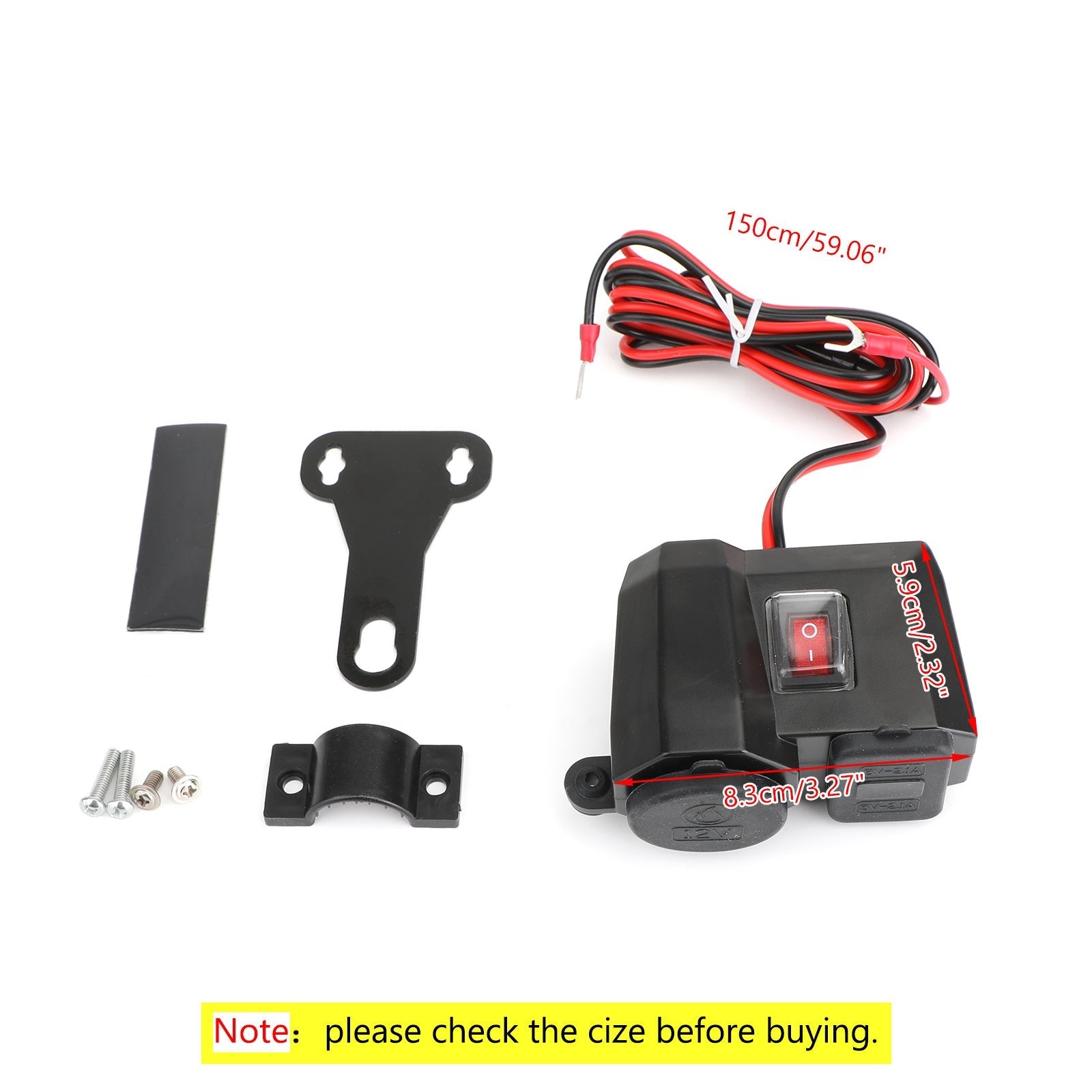 Moottoripyörä Moottoripyörä USB-laturi Virtaadapterin liitäntä Matkapuhelin GPS Vedenpitävä Generic