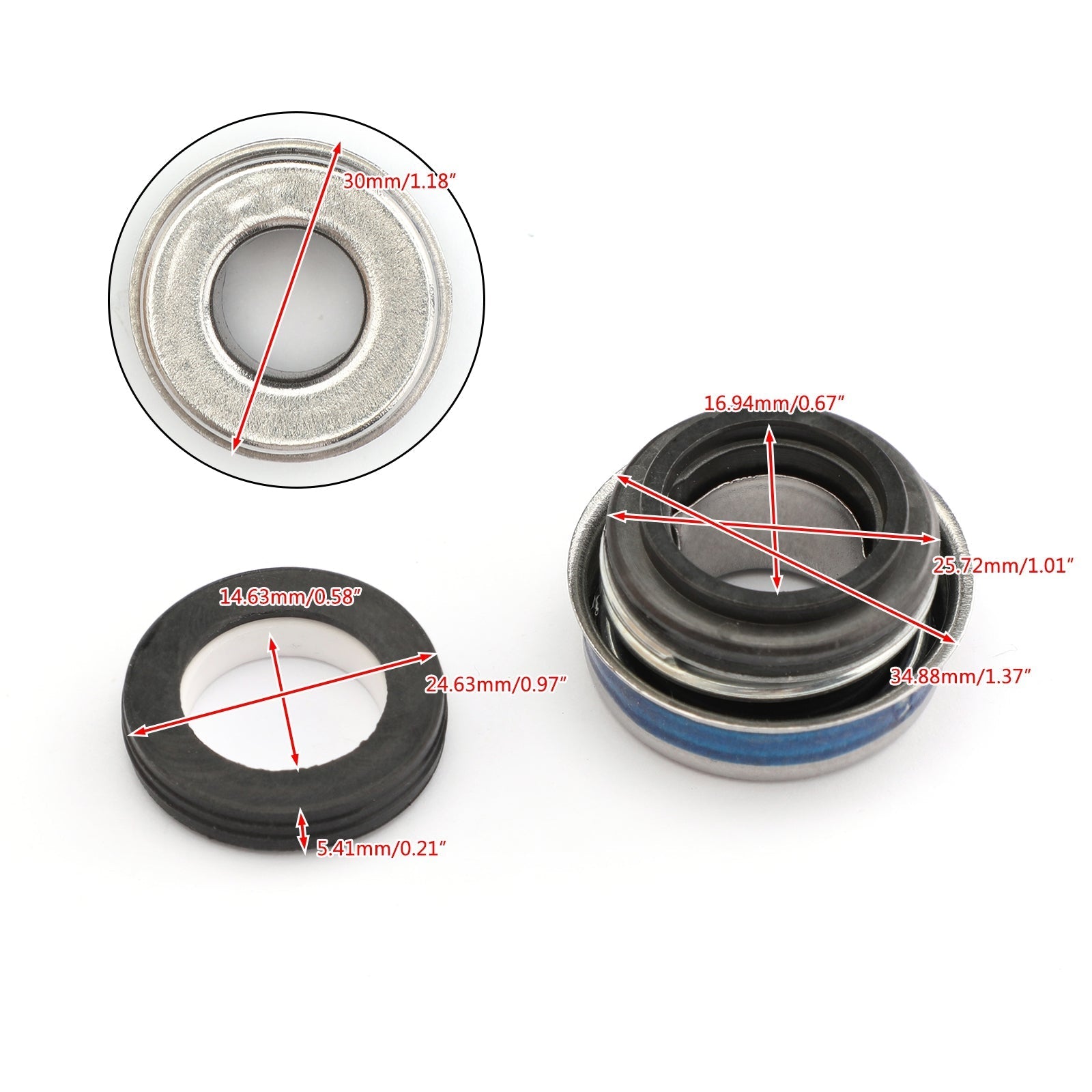 Kit tenuta meccanica pompa acqua per Kawasaki Mojave 250 KSF250A 1987-2004 generico