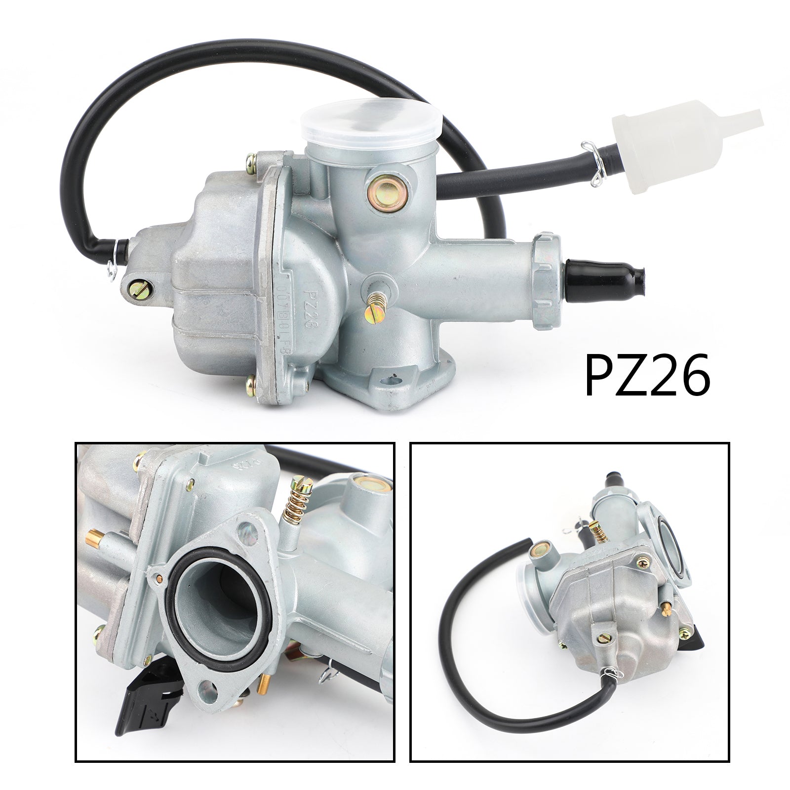 Nuovo carburatore PZ26 Carb per 125cc-300cc 150cc ATV Dirt Bike Go Kart Aspirazione generica da 26 mm