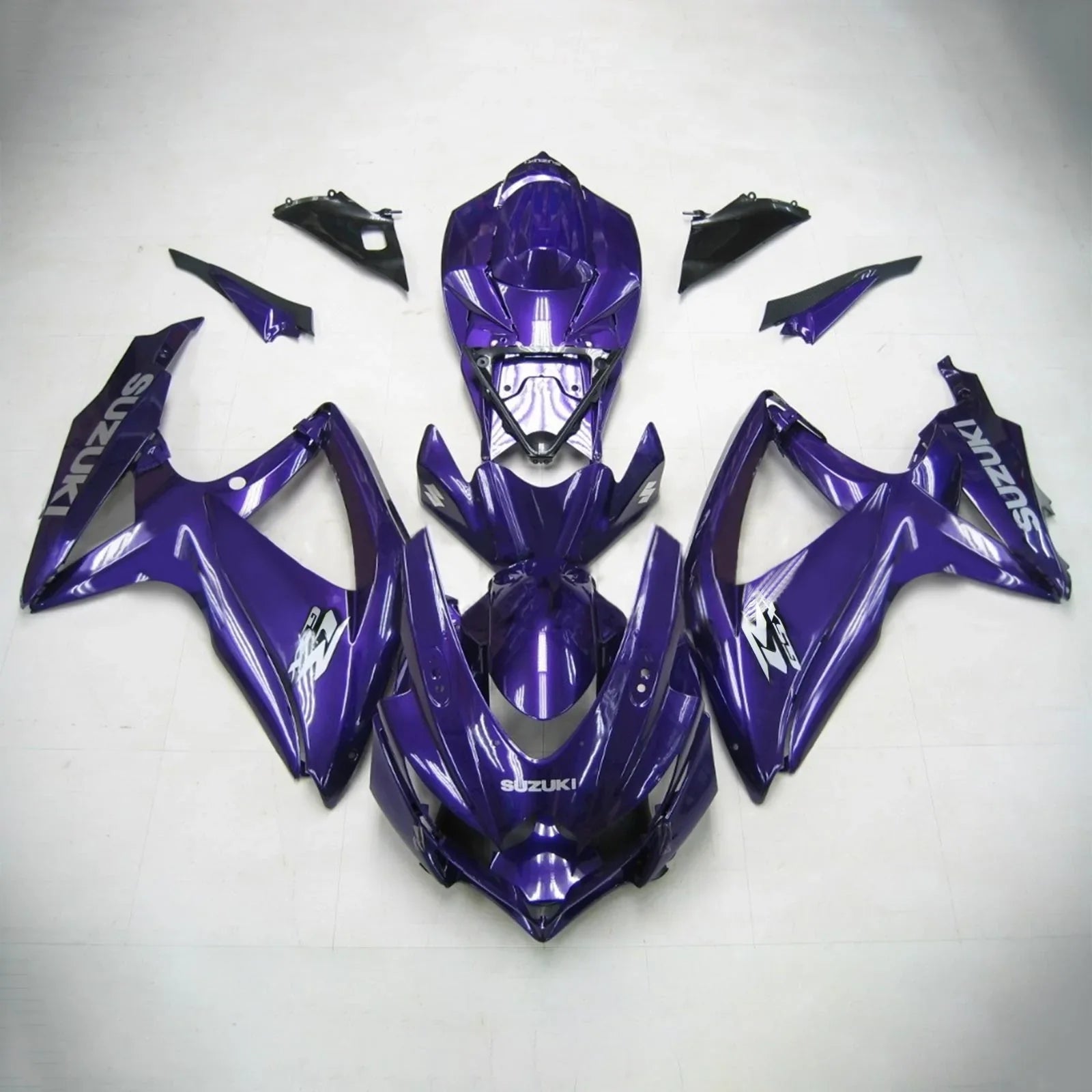 Amotopart Suzuki GSXR 600/750 2008-2010 Kit carena carrozzeria in plastica ABS K8