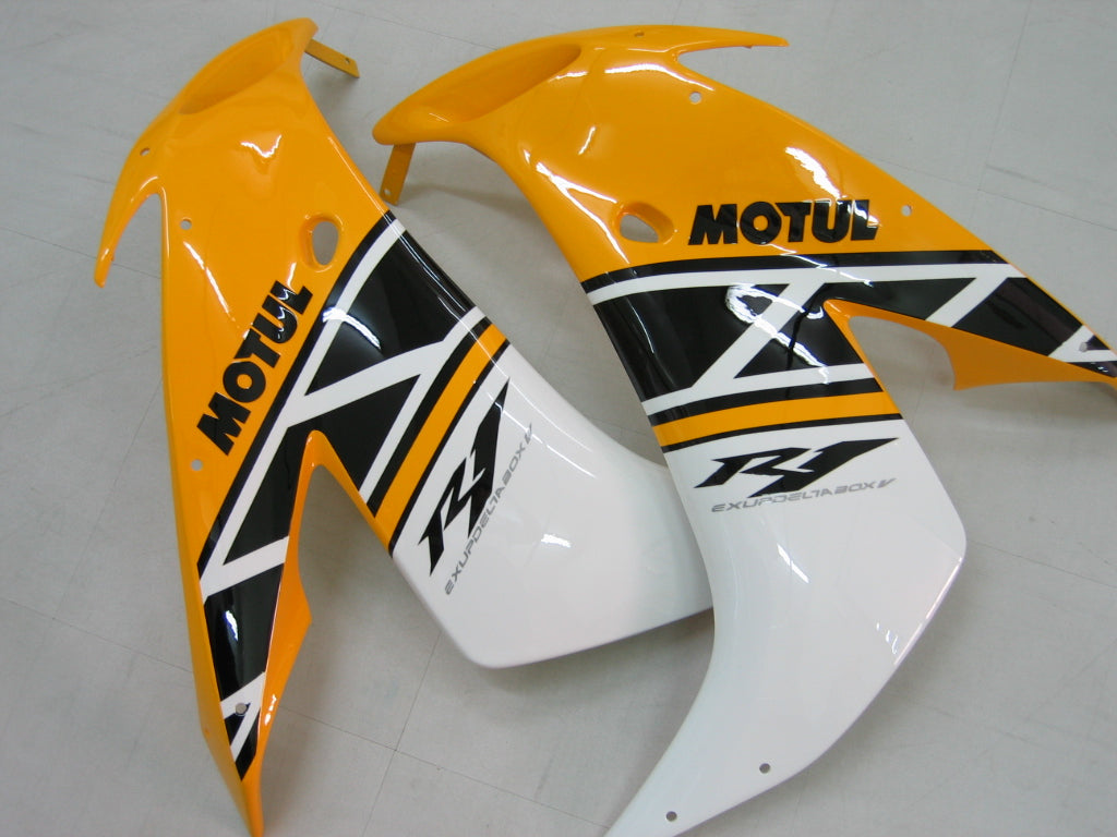 Carénages Amotopart 2004-2006 Yamaha YZF-R1 Jaune Noir Motul Generic