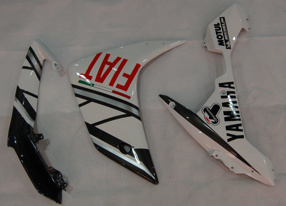 Amotopart stroomlijnkappen 2007-2008 Yamaha YZF-R1 zwart wit FIAT R1 generiek