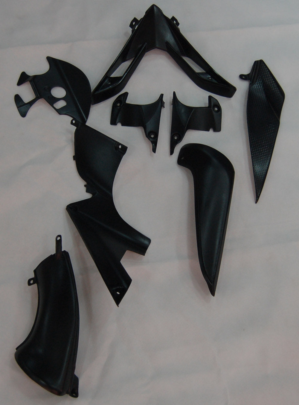 Amotopart stroomlijnkappen 2007-2008 Yamaha YZF-R1 geheel zwart R1 generiek