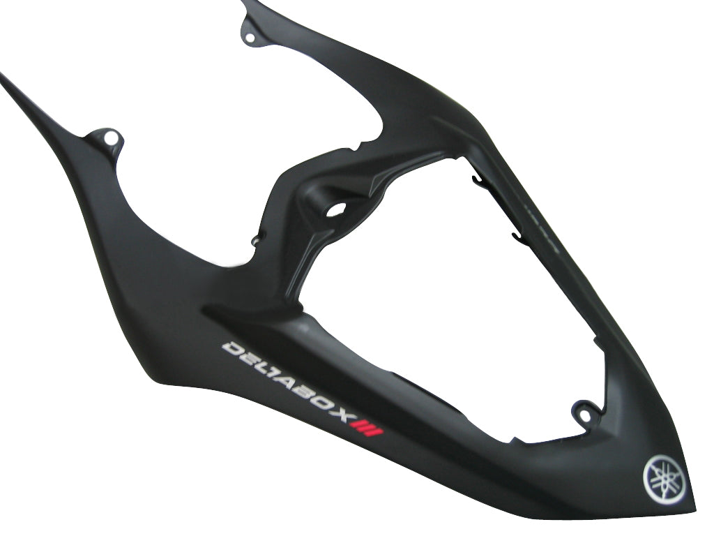 Amotopart stroomlijnkappen 2007-2008 Yamaha YZF-R1 zwart mat en rode vlam R1 generiek