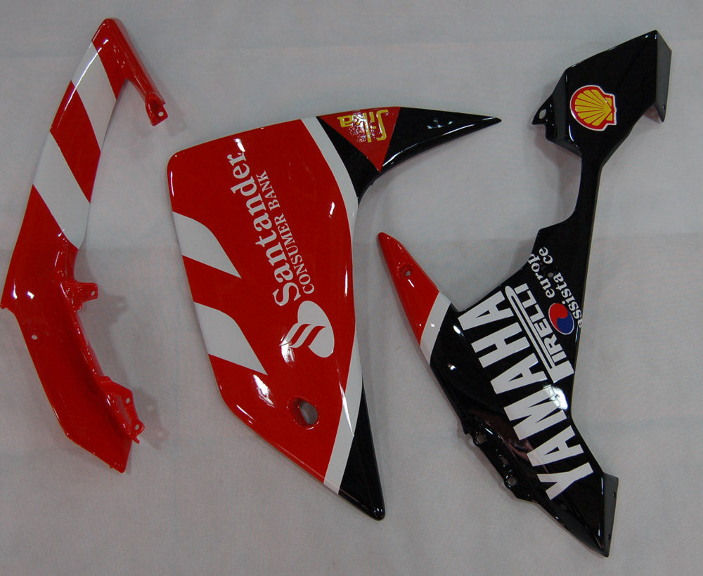 Amotopart stroomlijnkappen 2007-2008 Yamaha YZF-R1 Rood Zwart Santander Bank Generiek