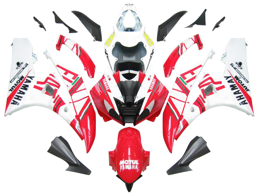 Carenados Amotopart 2006-2007 Yamaha YZF-R6 Blanco Rojo No.46 FIAT R6 Genérico