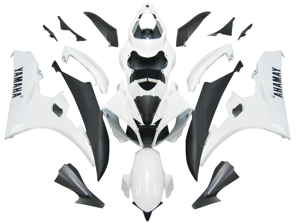 Carenados Amotopart 2006-2007 Yamaha YZF-R6 Blanco Negro R6 Genérico
