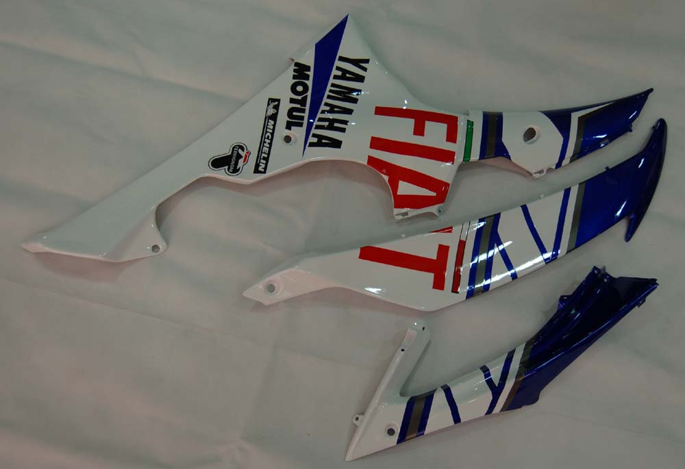 Carenados Amotopart 2008-2016 Yamaha YZF-R6 Blanco Azul No.46 FIAT R6 Genérico