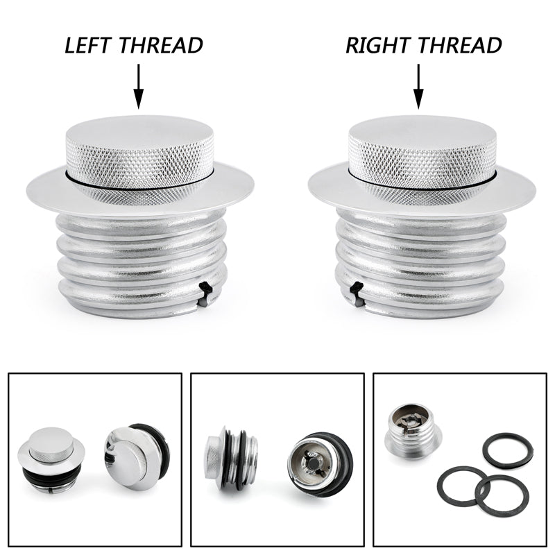 Harley Davidson 82-up Sportster Chopper Chrome Pop-up Copertura a gas a gas a pop-up Set