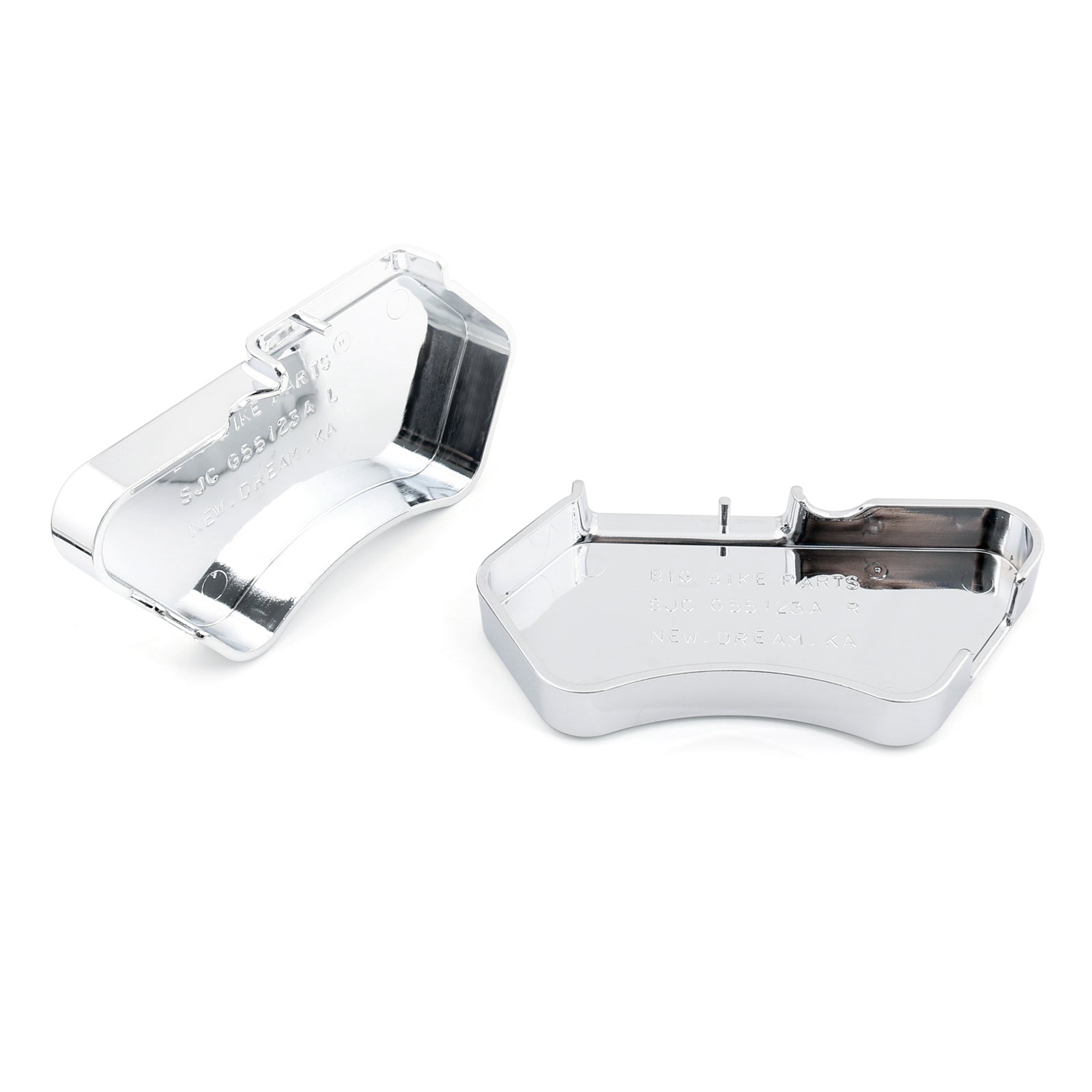 Etu- tai takasiirtopeitteet kromoidussa ABS-muovissa Honda VTX 1800 2002-2007 Generic for Generic